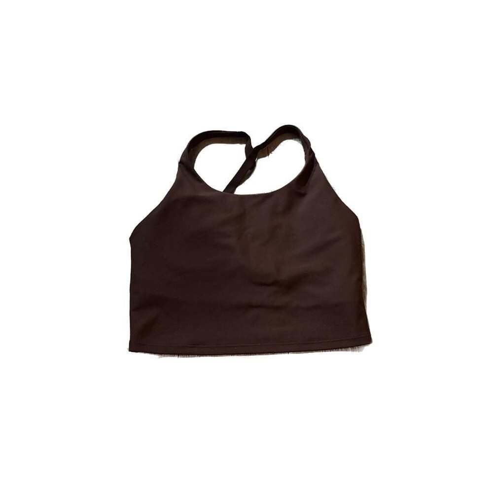 Old Navy Active PowerSoft Light Support Longline Sports Bra - Brown L - Picture 6 of 6